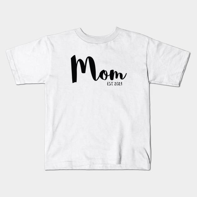 Mom Pregnancy Annoucement Kids T-Shirt by Bumblebee's Designs